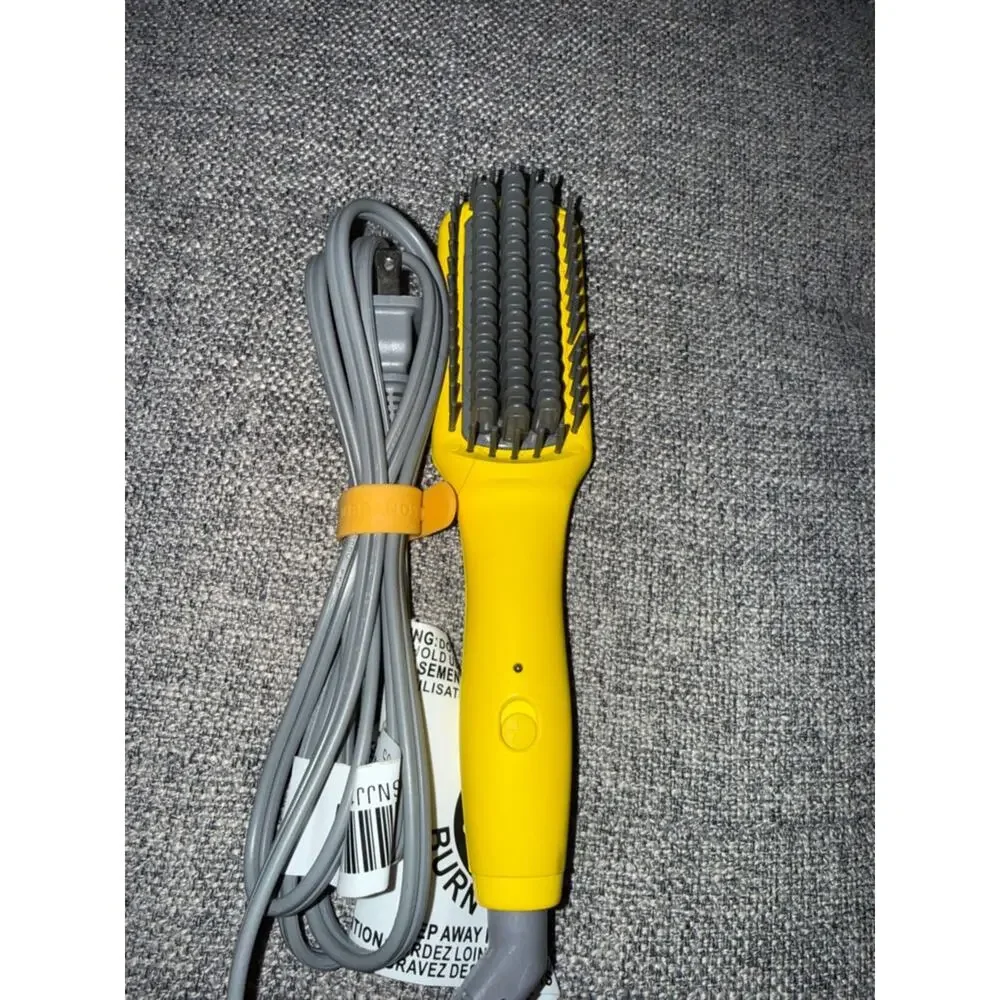 Drybar The Baby Brush Crush Mini Heated Straightening Brush in yellow